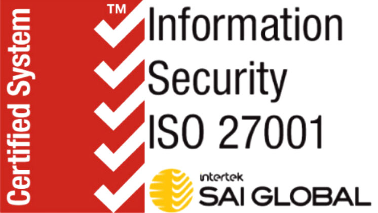 ISO 27001 Certified